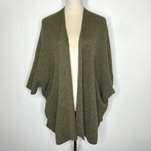 ANTHROPOLOGIE Akemi + Kin Evelyn Chunky Open Cardigan Dolman Sweater One Size